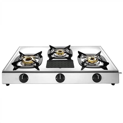 butterfly stainless steel matchless lpg gas stove 3 burner